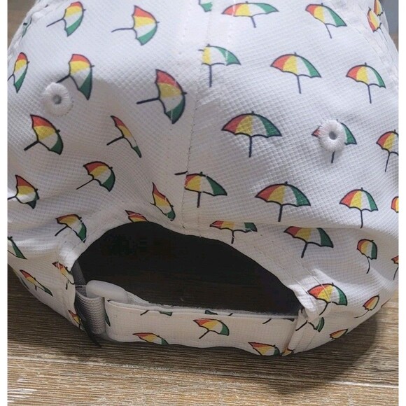 Imperial White BAY HILL Alter Ego All Over Umbrella Adjustable Hat Cap Golf - Picture 3 of 5